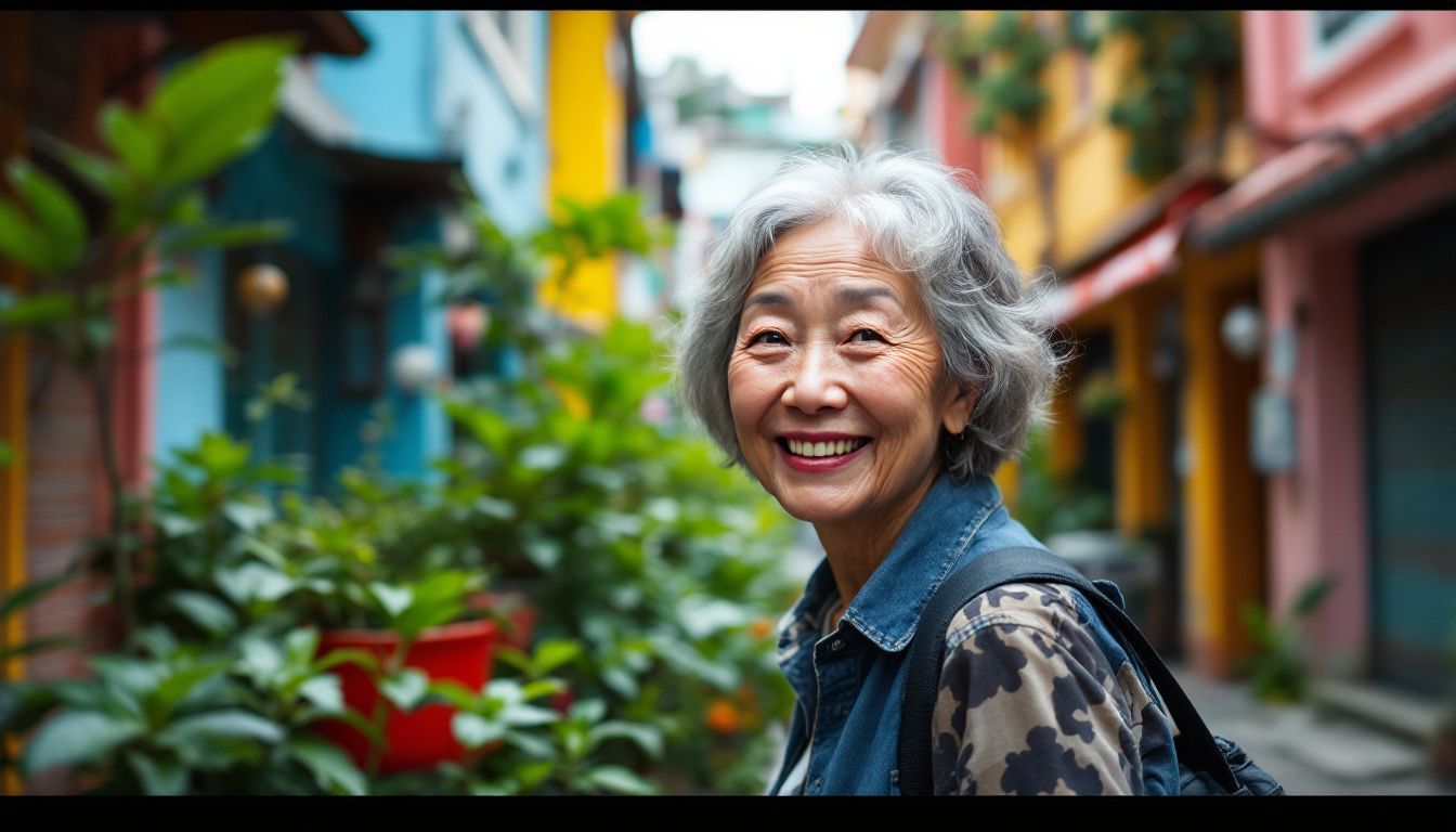 一位中年妇女在马来西亚吉隆坡发现一处隐秘景点。 一位中年妇女在马来西亚吉隆坡发现一处隐秘景点。